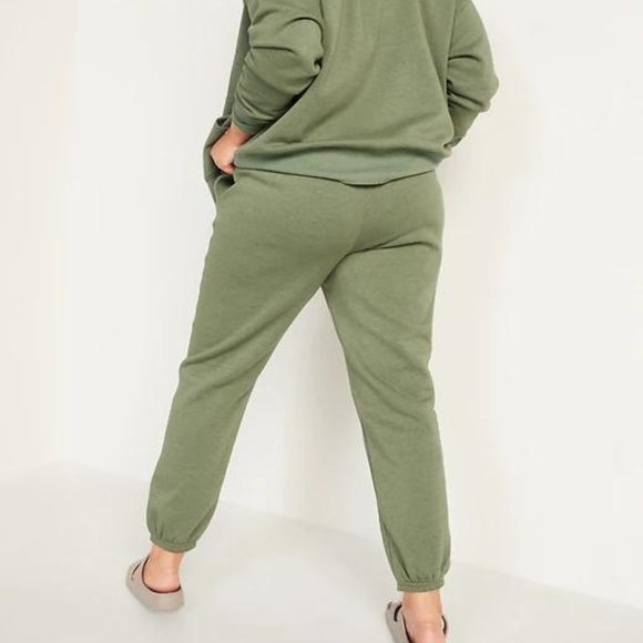 Old Navy Extra High-Waisted Cropped French-Terry Classic Jogger Sweatpants New - Picture 5 of 5